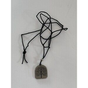 Tree Of Life Healing Necklace Jewelry Silver Black Pendant